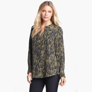 Nexx Collarless Silk Blouse